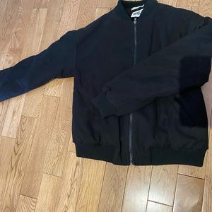 Black bomber jacket